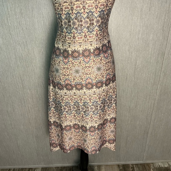 NWOT ONE WORLD Multicolor Midi Dress Size Medium - Picture 7 of 12